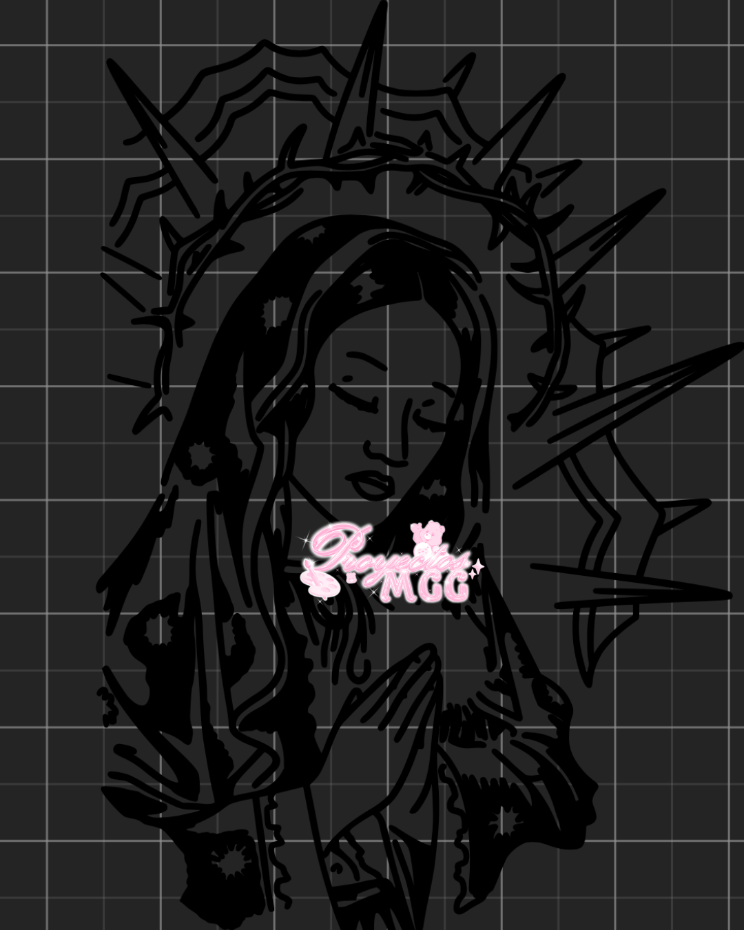 Virgencita #3 SVG Digital File