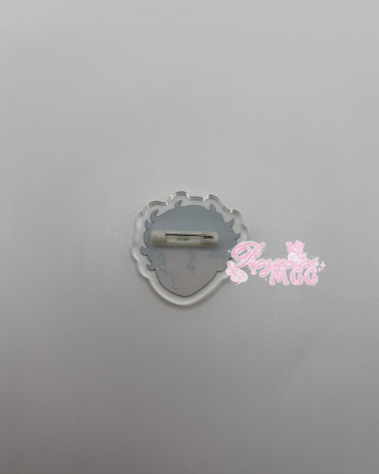 SadBoy Face Acrylic Pin