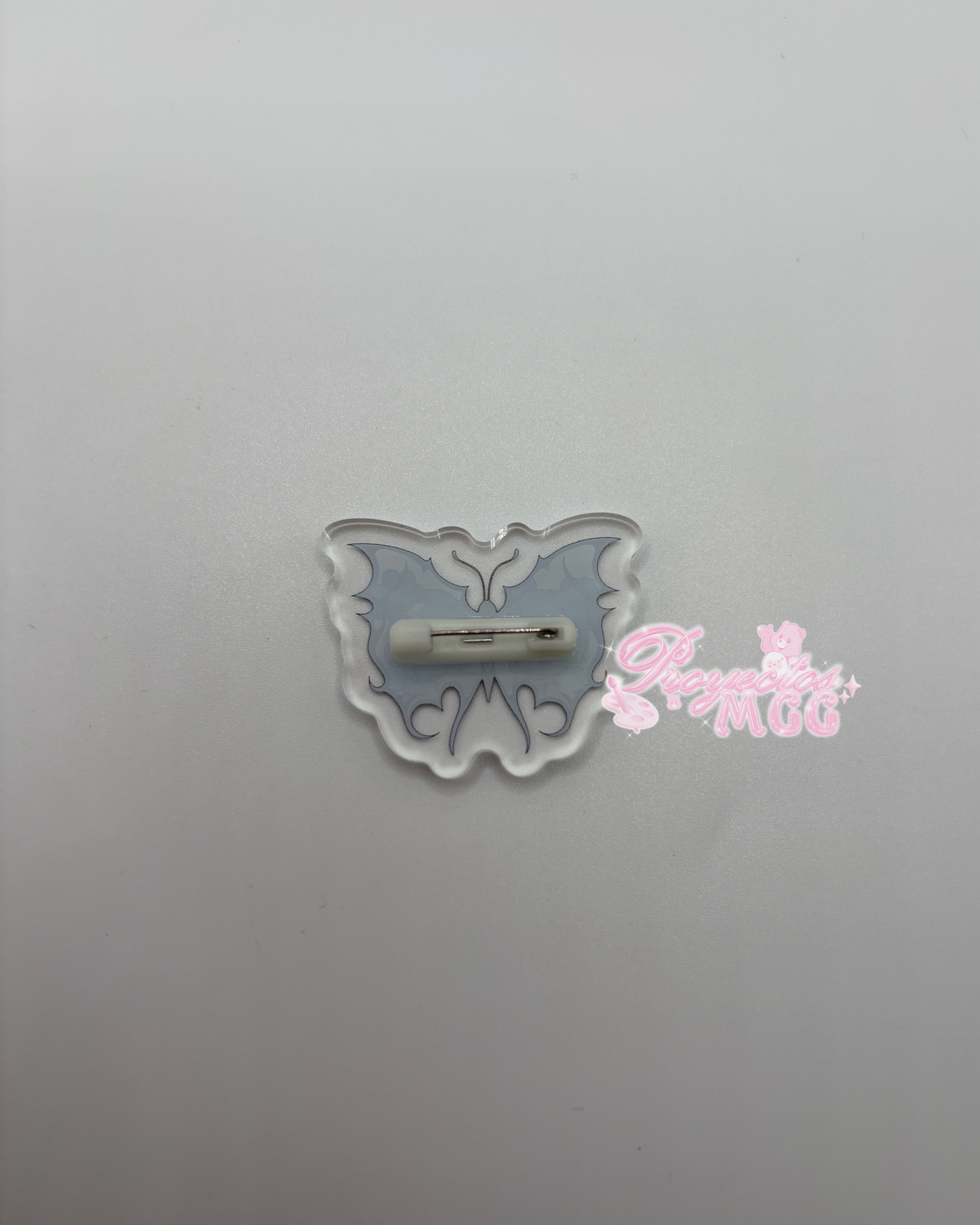 Blu SadGirl Butterfly Acrylic Pin