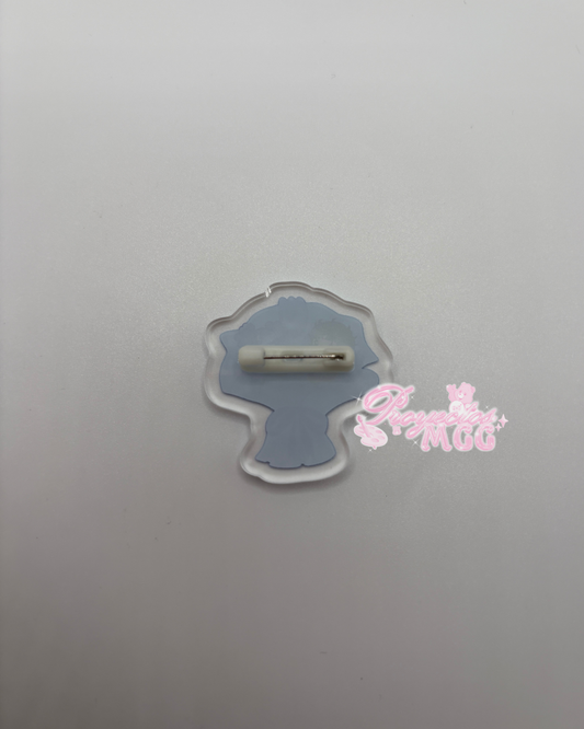 Blu SadBoy & SadGirl Ramo Acrylic Pin