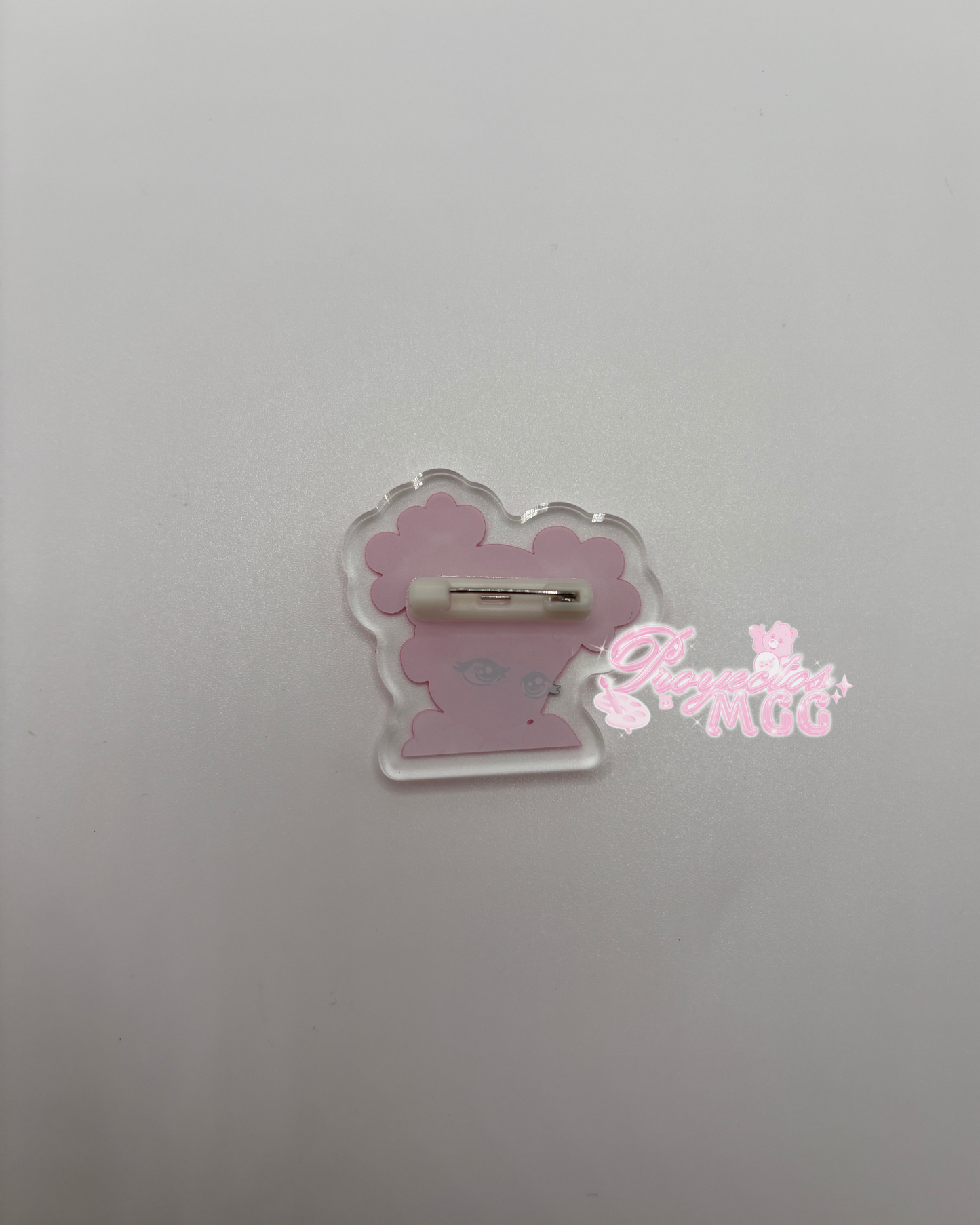 Pink SadGirl Peeker Acrylic Pin