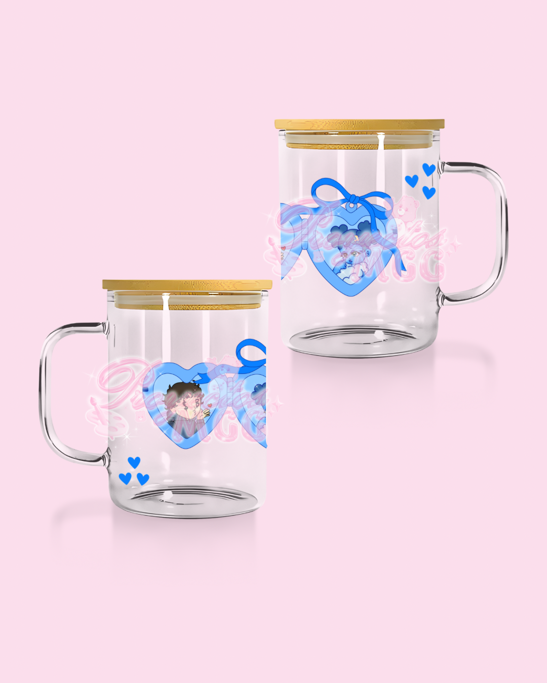 SadBoy & SadGirl Locket Glass Mug