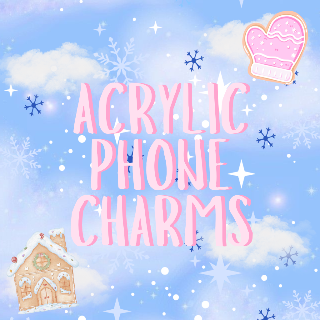 acrylic phone charms