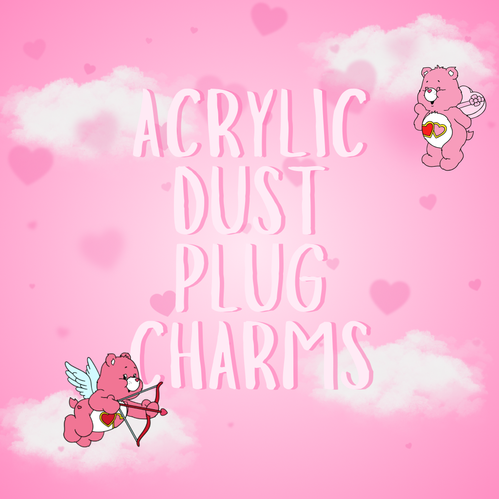 acrylic dust plug charms