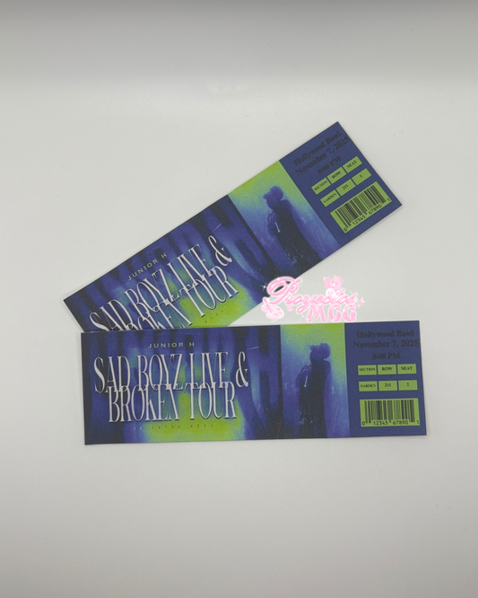 SadBoy Tour Ticket Bouquet Topper