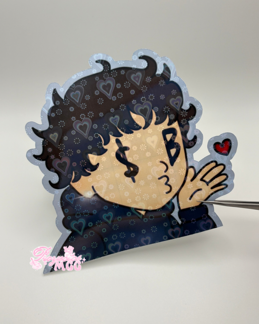 SadBoy Holo Car Peeker Decal
