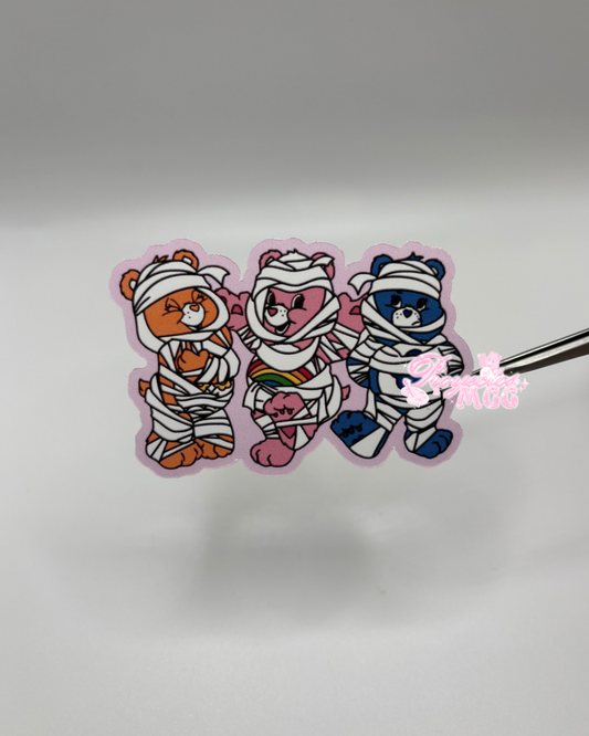 Halloween Bears Matte Sticker