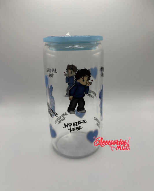 SadGirl 16oz. Glass Cup
