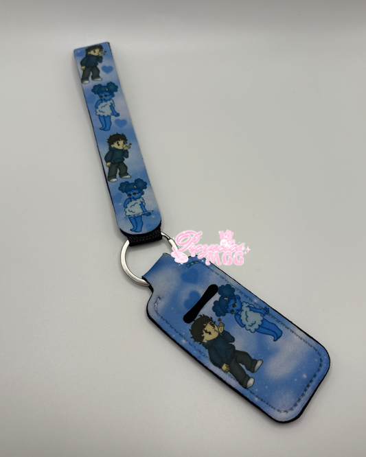 SadBoy & SadGirl Wristlet & Chapstick Keychain Bundle