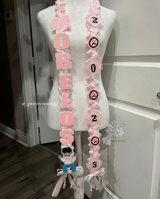 Junior H Pink Grad Lei