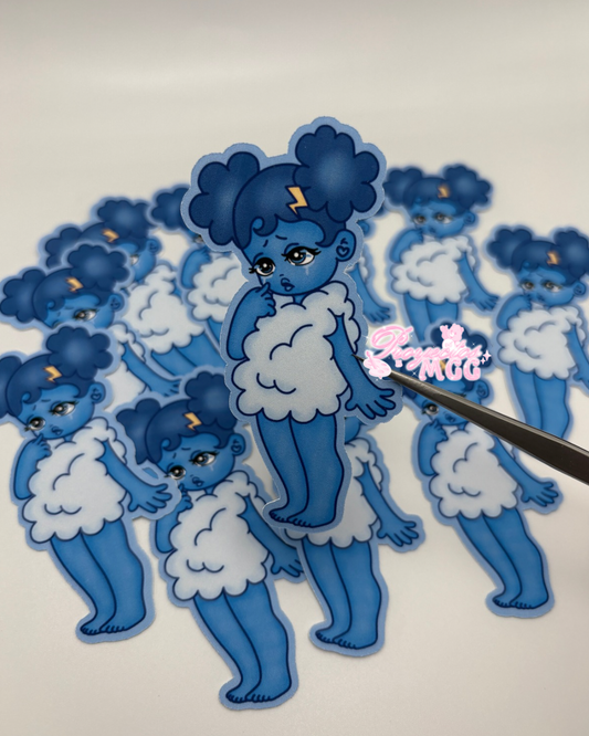 SadGirl Matte Sticker