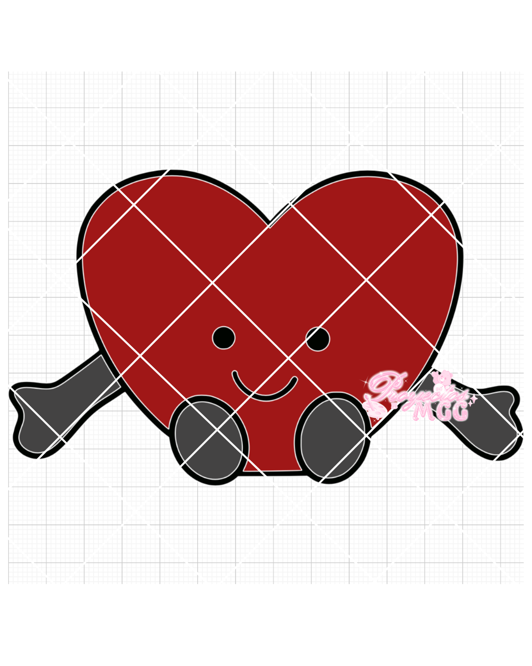 Heart Plush SVG Digital File
