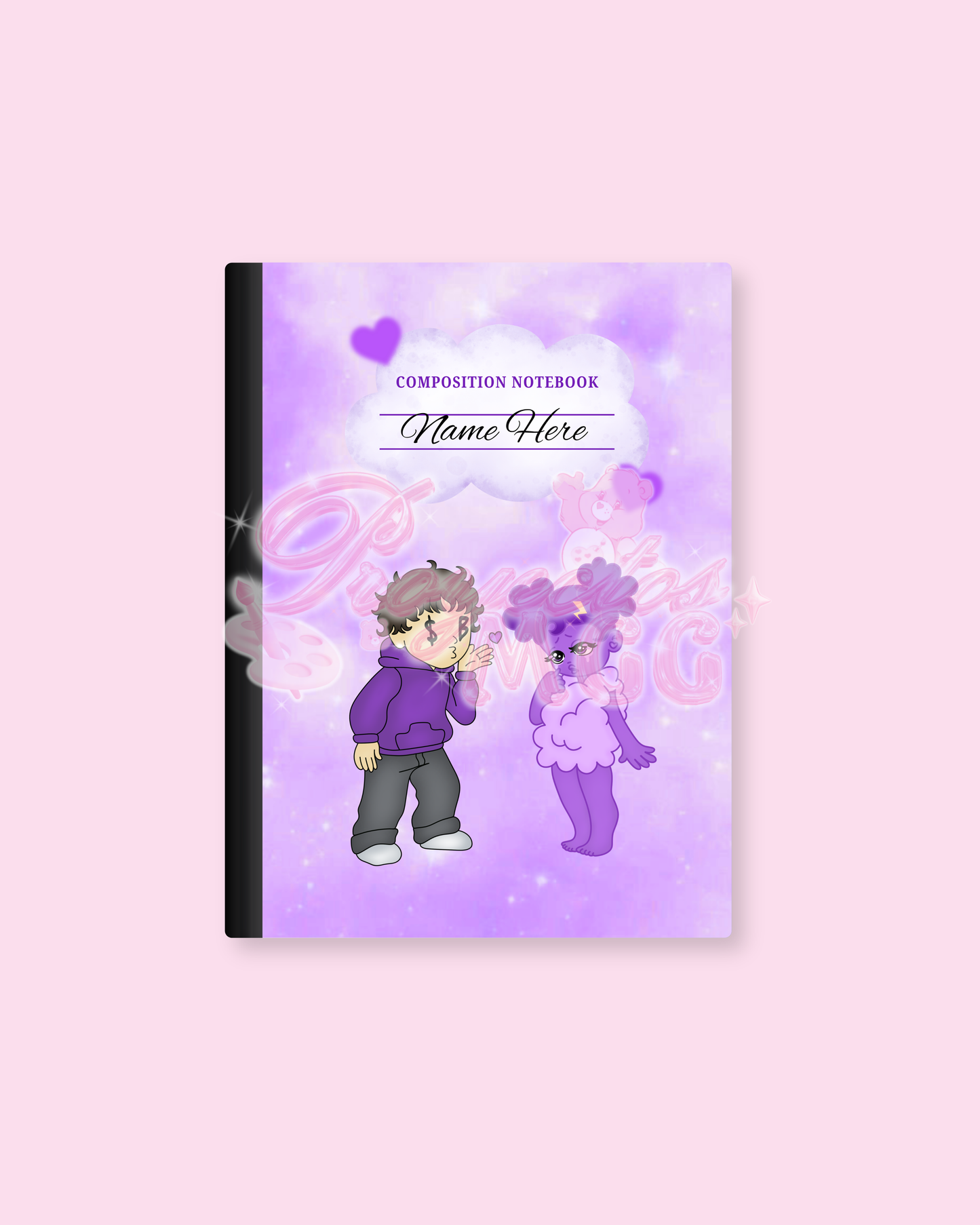 Purple SadBoy & SadGirl Notebook