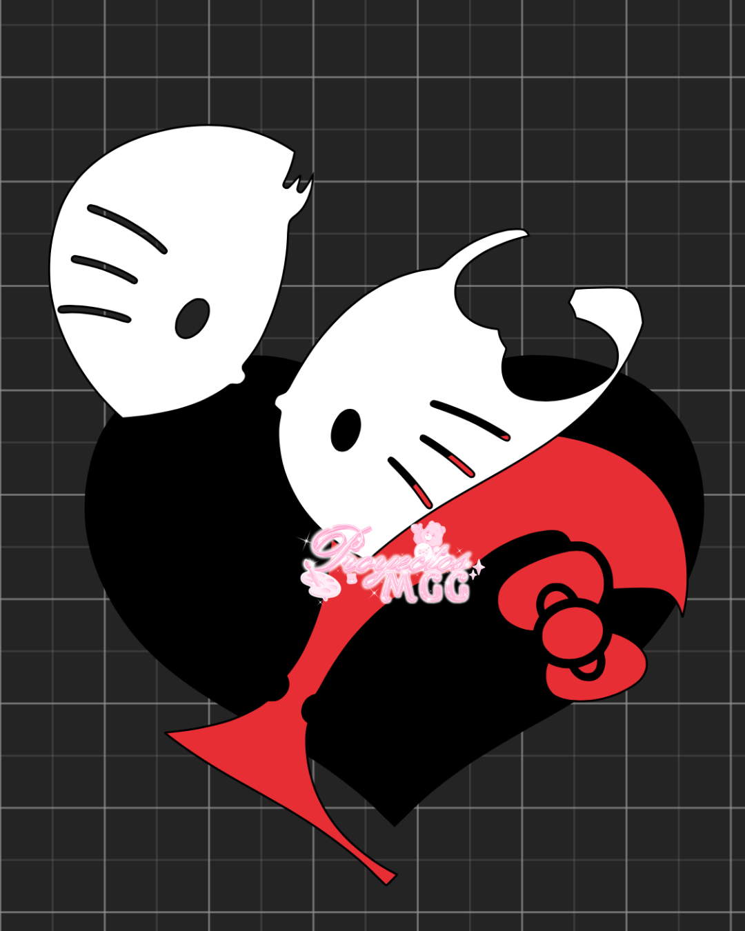 HK & Daniel Heart SVG Digital File