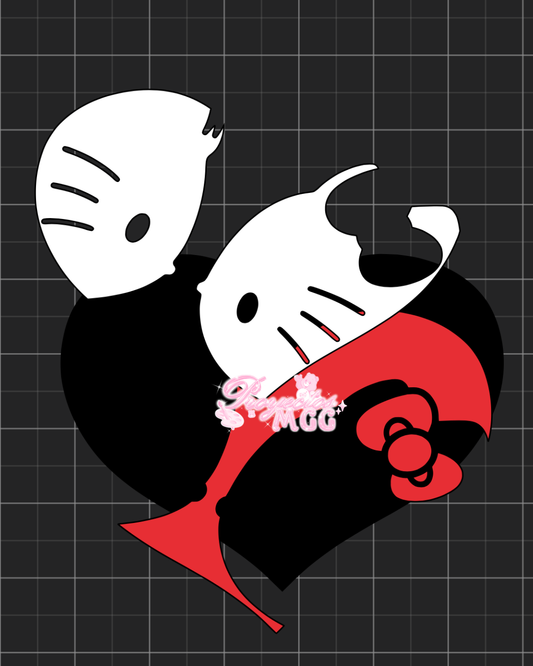 HK & Daniel Heart SVG Digital File