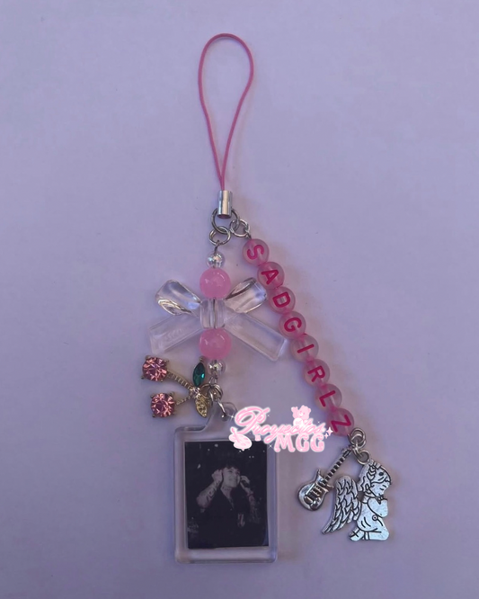 Junior H Pink SadGirl Phone Charm