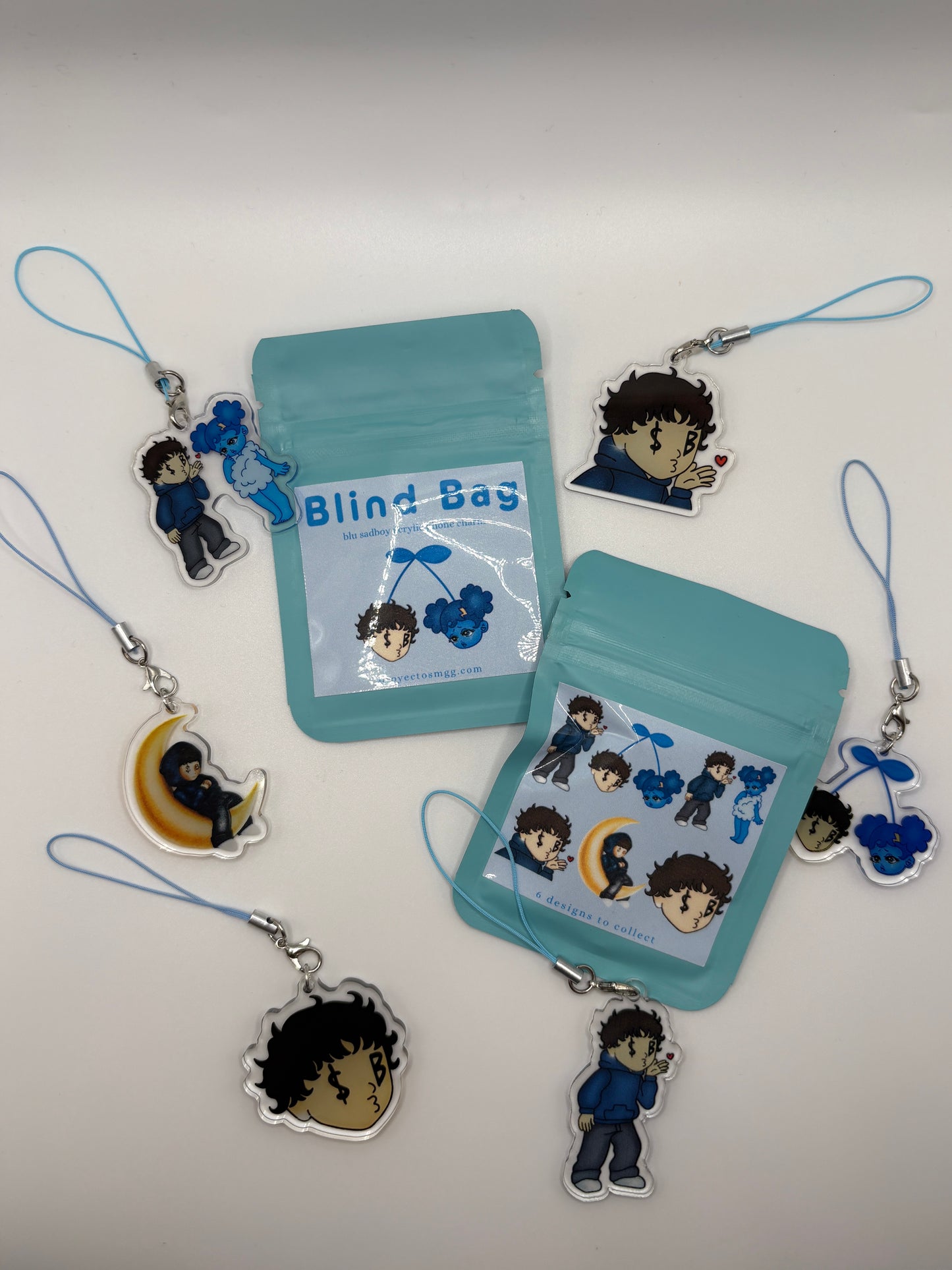 Blu SadBoy Acrylic Phone Charm Blind Bag