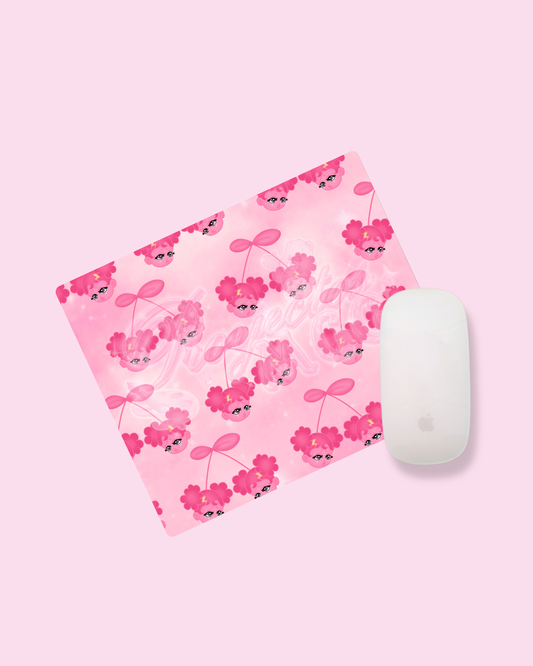 Pink SadGirl Cherry Mouse Pad