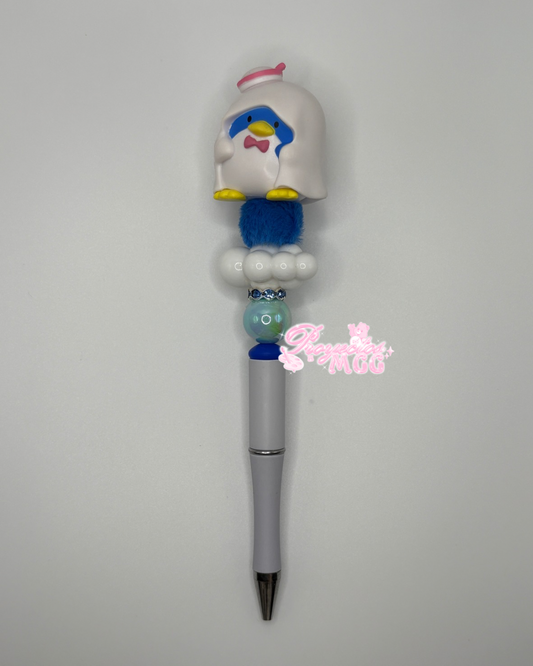 Penguin Ghost Beaded Pen
