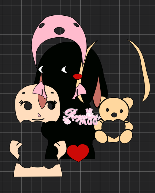 Sonny w/ Teddy Heart SVG Digital File