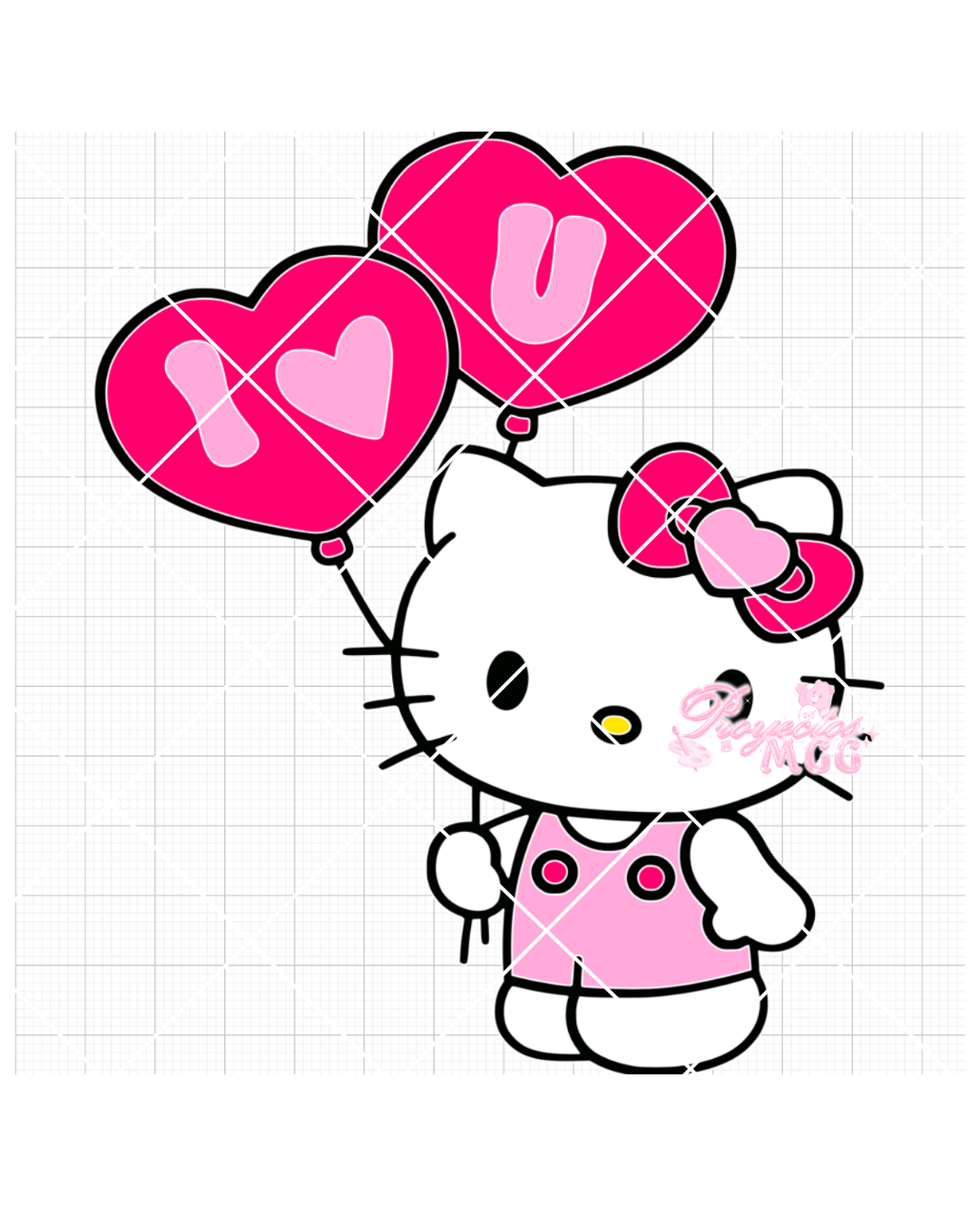 HK “I ♥ U” SVG Digital File