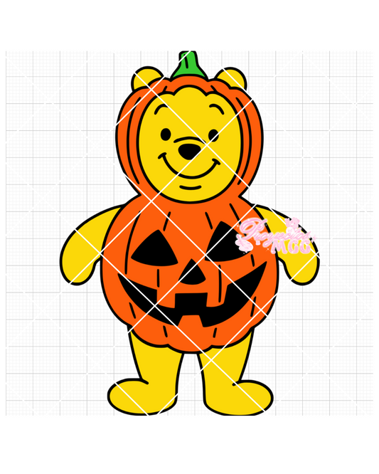Winnie Pumpkin SVG Digital File
