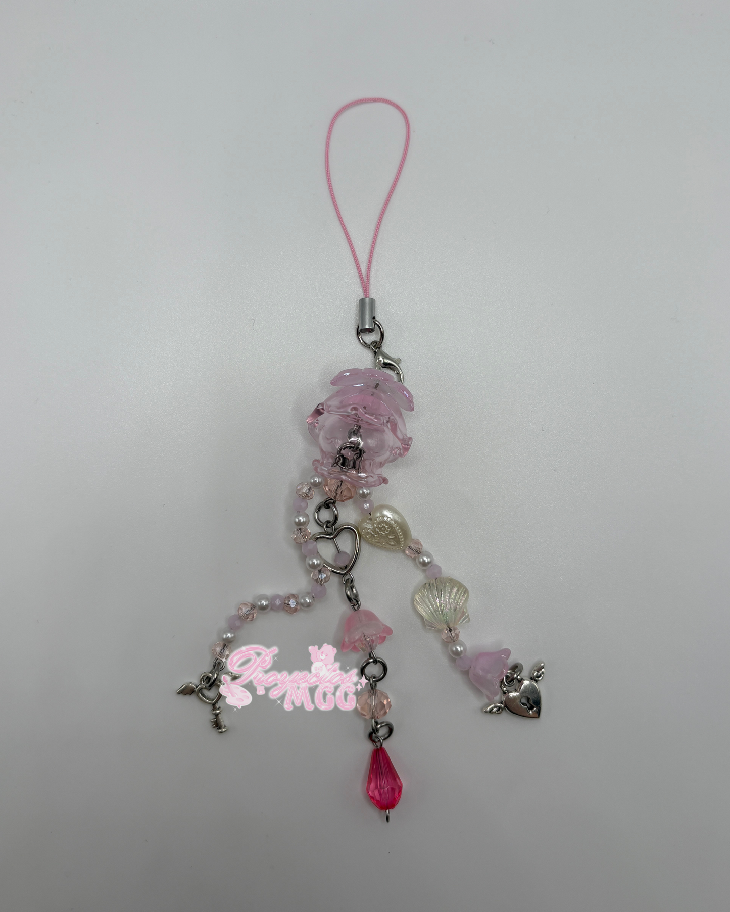 Jellyfish Pink Phone Charm