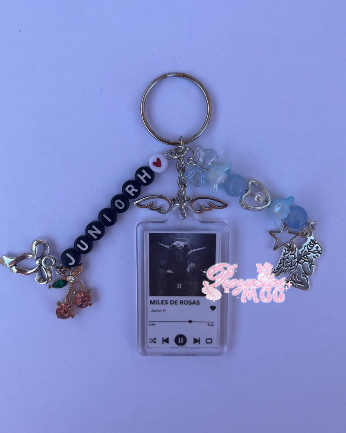 Junior H “Miles De Rosas” Song Keychain