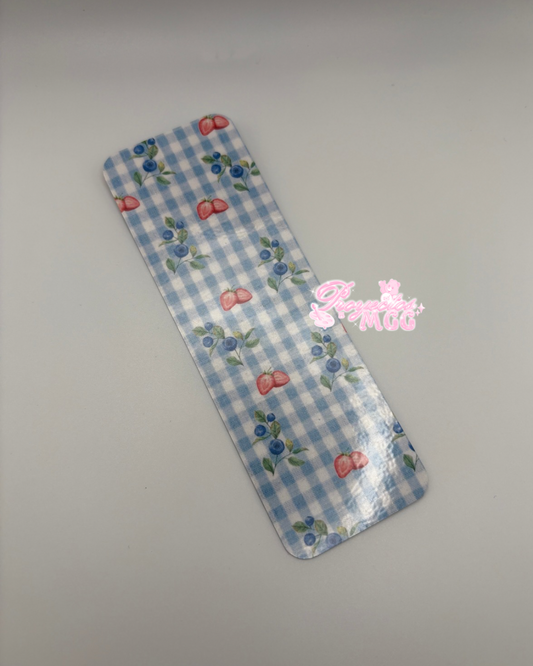 Strawberry Picnic Laminated Bookmark
