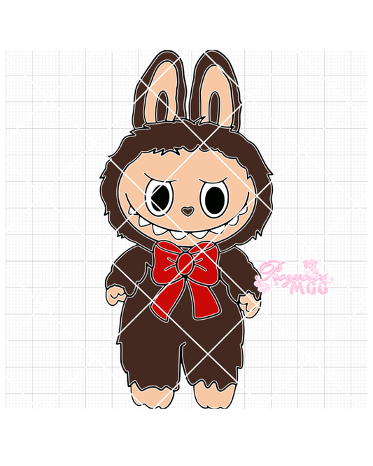 Brown Bubu w/ Bow SVG Digital File