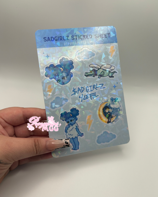 SadGirl Holo Sticker Sheet