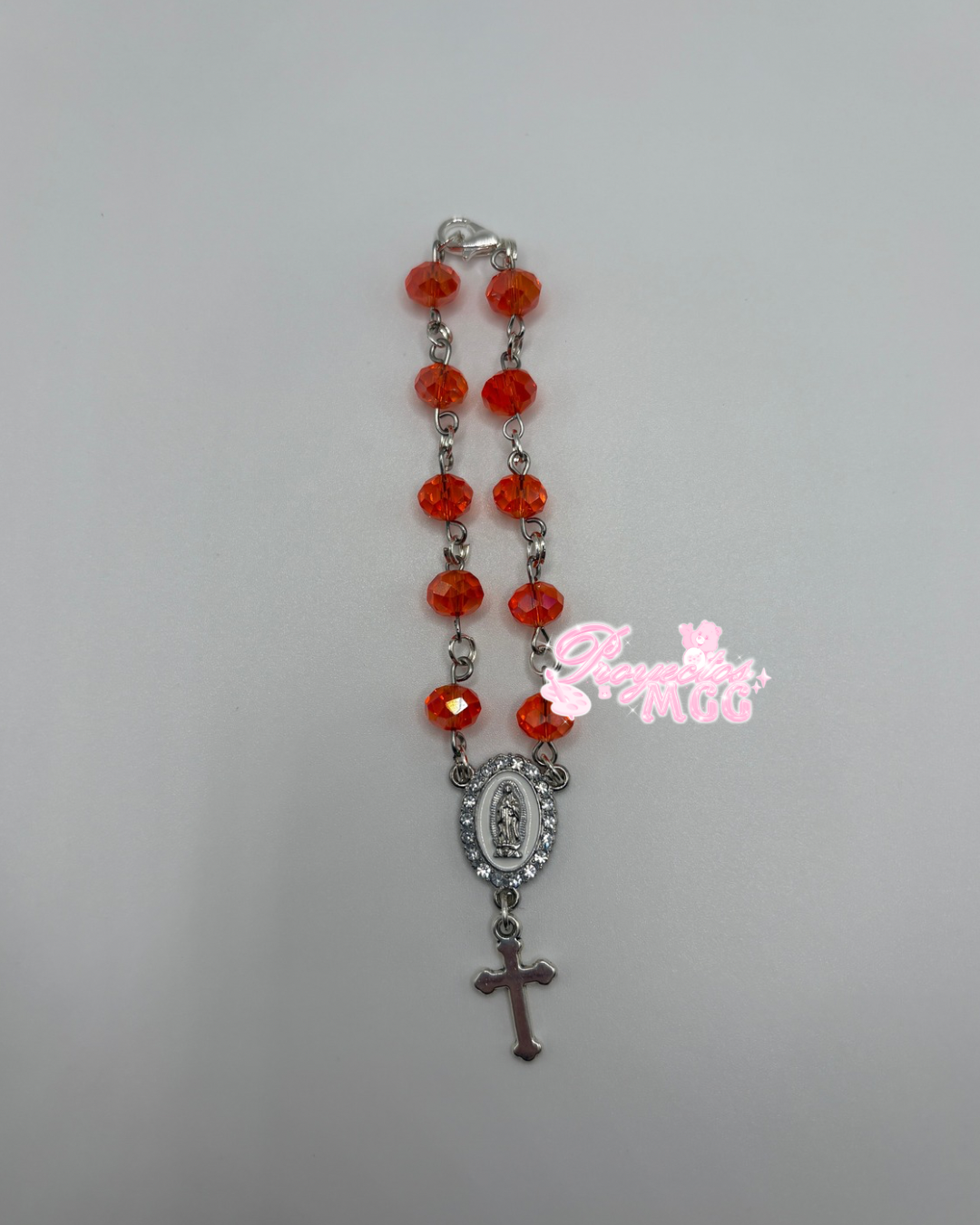 Silver Car Rosario - Orange