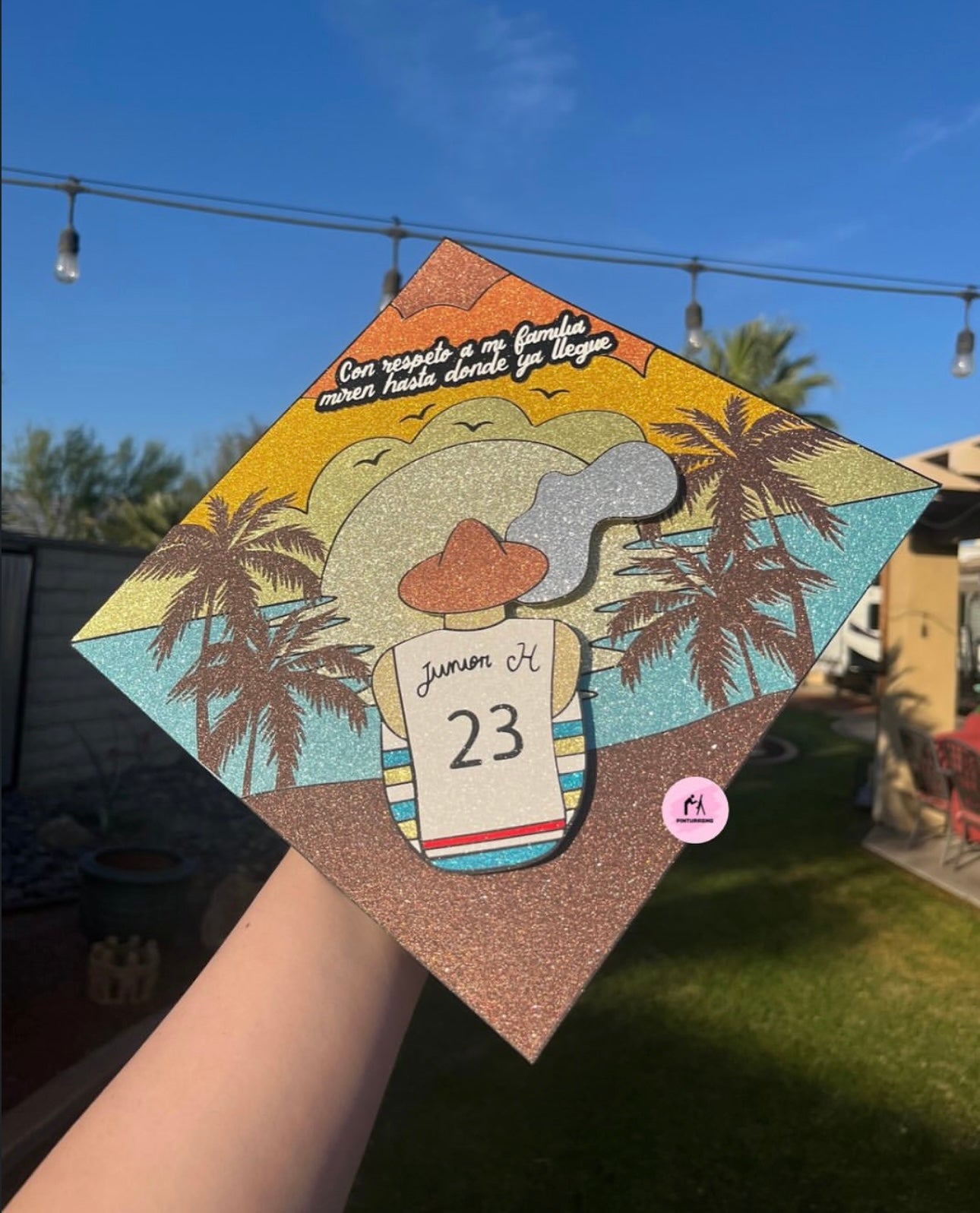 Junior H MVEUC Glittery Grad Cap