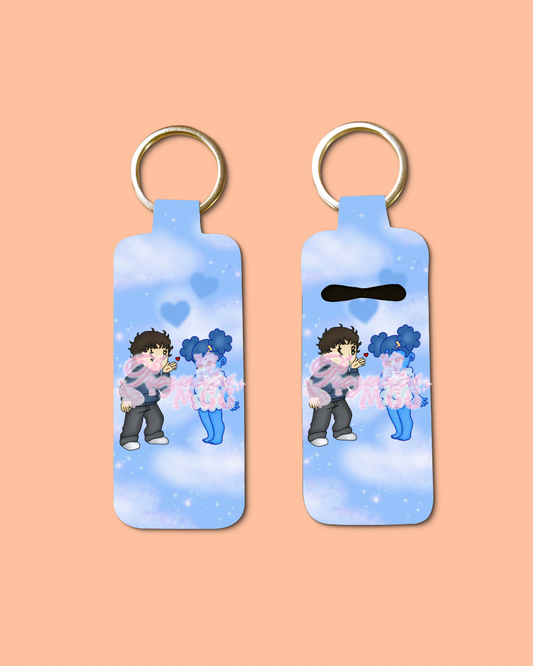 SadBoy & SadGirl Chapstick Holder Keychain