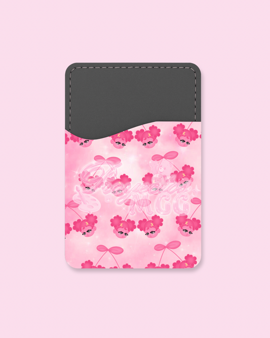 Pink SadGirl Cherry Phone Card Holder