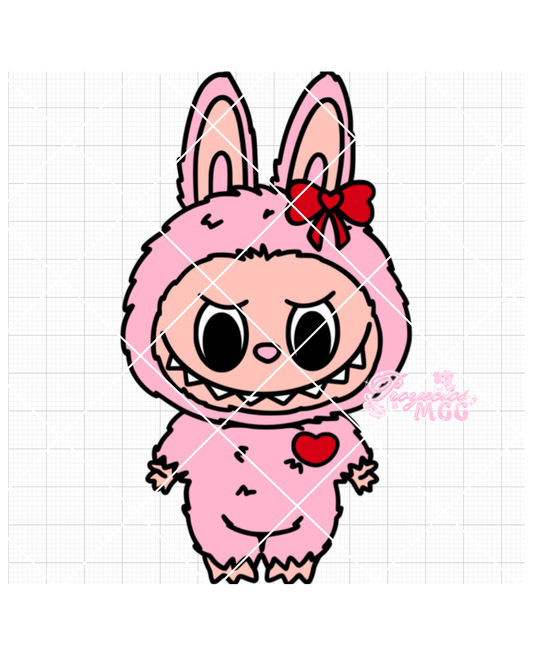 Pink Bubu w/ Heart SVG Digital File