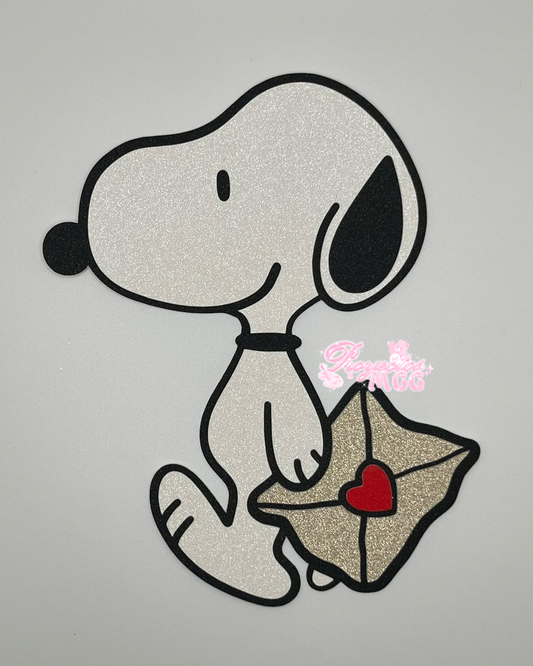 Snoop w/ Love Letter Bouquet Topper