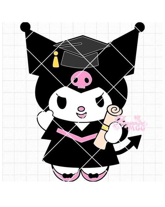 White Bunny Graduation SVG Digital File