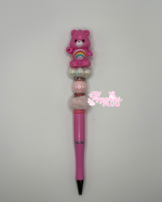 Cheer Bear Beaded Pen