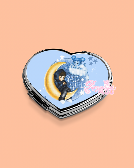 SadGirl Luna Heart Compact Mirror