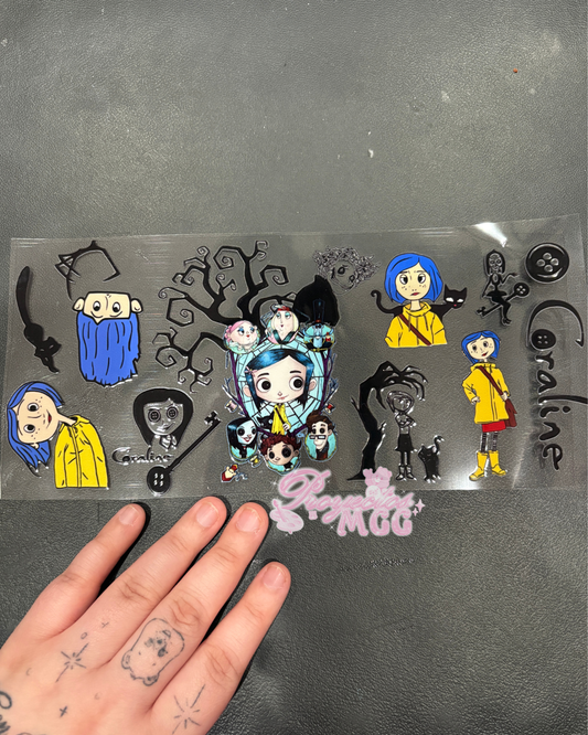 Coral #2 Glass Cup 16oz