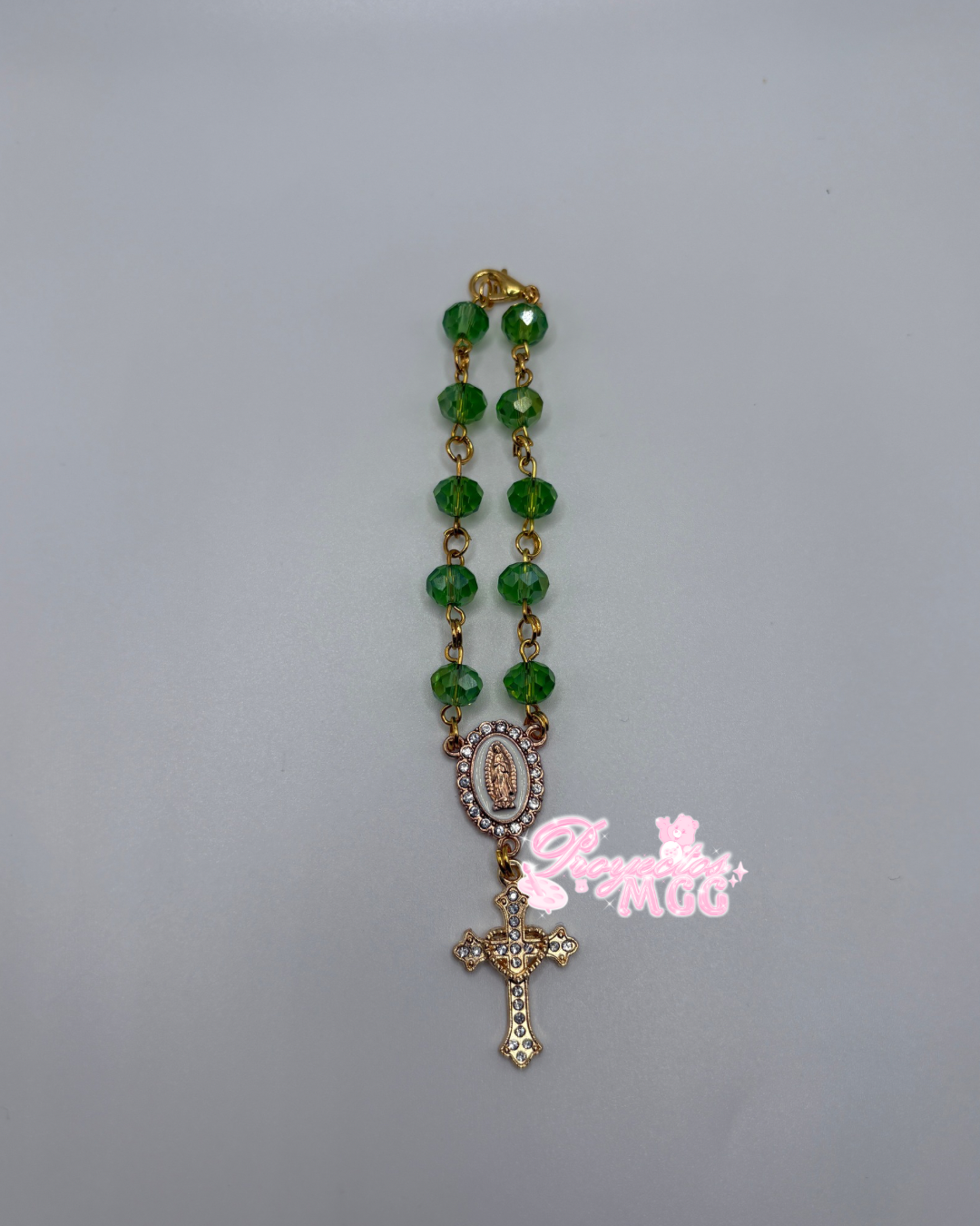 Gold Car Rosario - Green