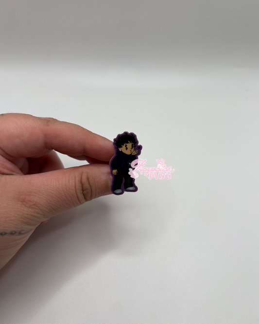 Purple SadBoy Croc Charm
