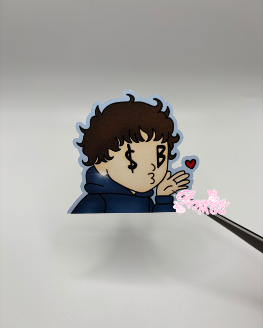 SadBoy Kiss Matte Sticker
