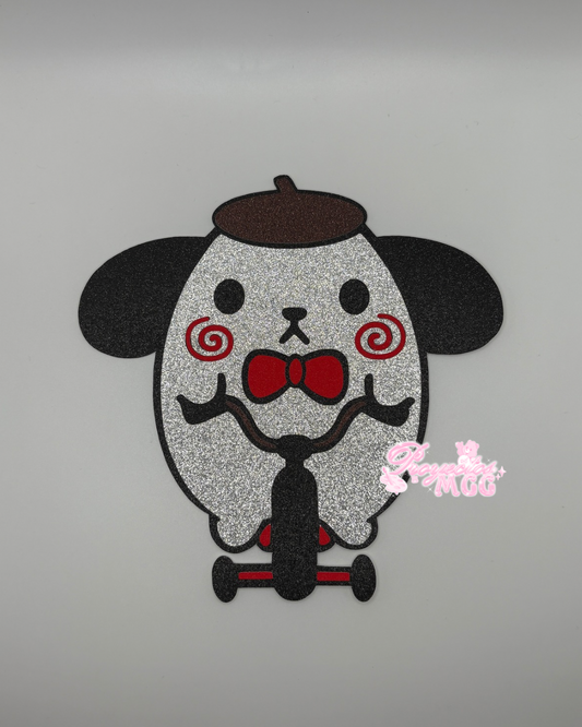 Saw Pom Spooky Bouquet Topper
