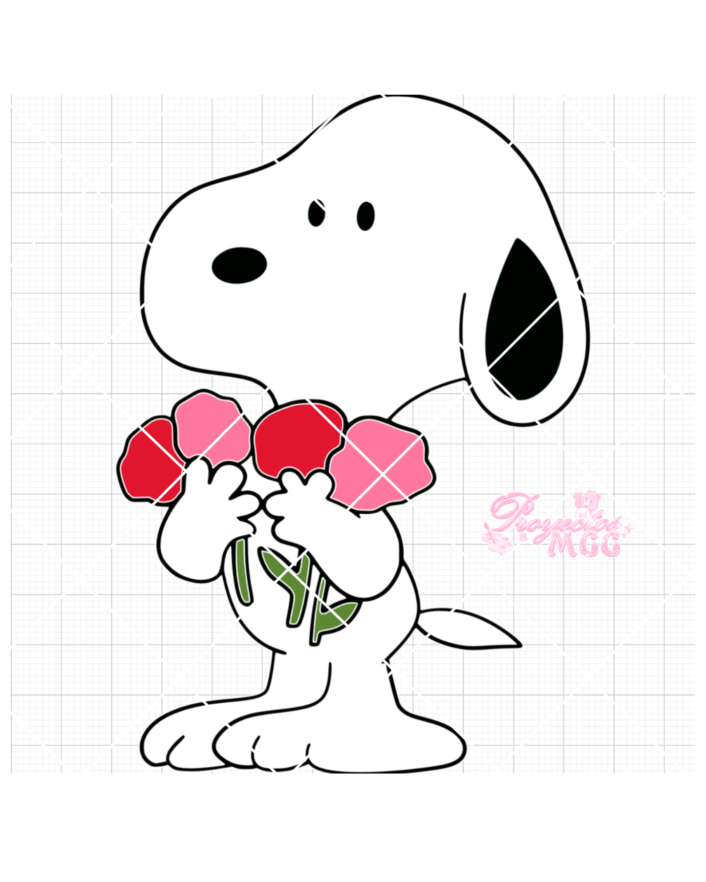 Snoop w/ Flowers SVG Digital File