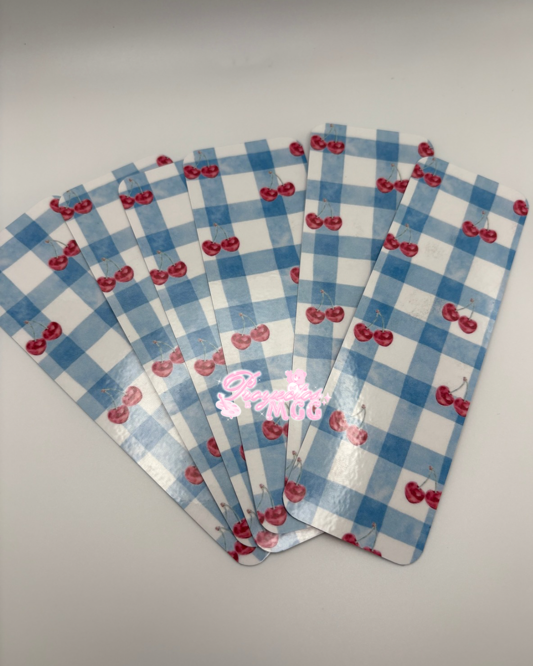 Cherry Picnic Laminated Bookmark