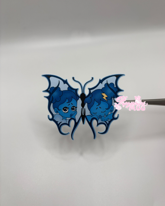 SadGirl Butterfly Sticker
