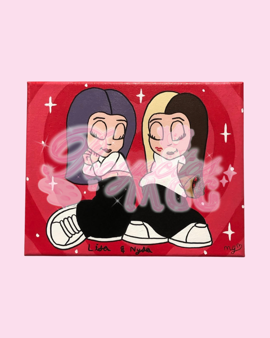 Cartoon Couple Art Print 8.5 x 11 in.