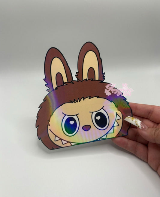 Brown Bubu Car Decal